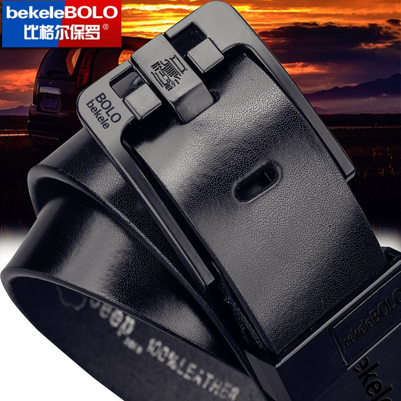 Men's Genuine Leather Fashion alloy luxury business belt - Collection 1 (11 Styles)