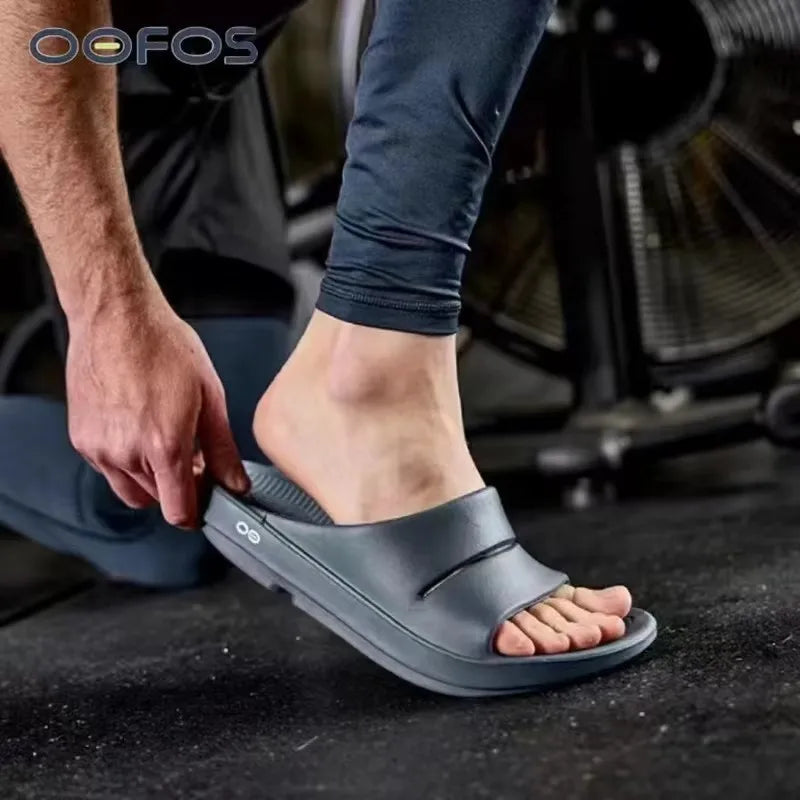 OOFOS NEW Sandals - Lightweight Recovery Shoes Slippers Men Women Soft Bottom Indoor Home Slides Sandals Light Beach Shoe