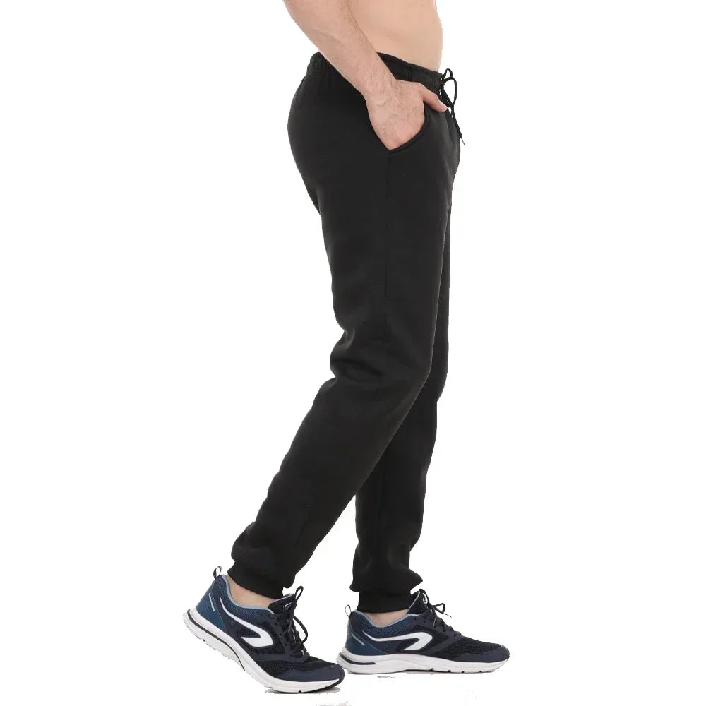 Men's Casual Fleece Sweatpants: Unisex Loose Fit Sports Pants for Autumn Winter Jogging - 11 Colors