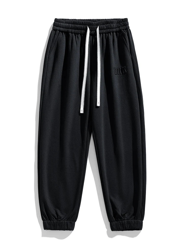 Men's Jogger Cotton Sweatpants: Big Size 8XL 7XL 6XL, Sports Baggy Pants with String Banding, Hip Hop Loose Harem Trousers - 4 Colors