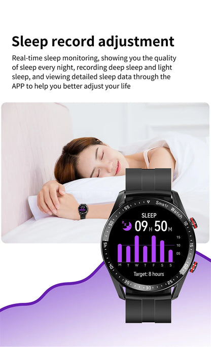 ECG+PPG Bluetooth Call Smart Watch for Men: Laser Health Monitoring, Blood Pressure, Fitness, Sports Watch, Waterproof Smartwatch with Box.