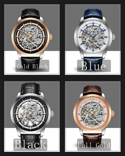 2024 PAGANI DESIGN New Men Luxury Automatic Mechanical Watch Stainless Steel Waterproof Sports Leather Watch Relogio Masculino