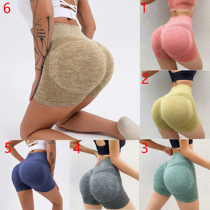 Women's High Waist Push Up Sports Shorts For Cycling Jogging Yoga (7 Colors)