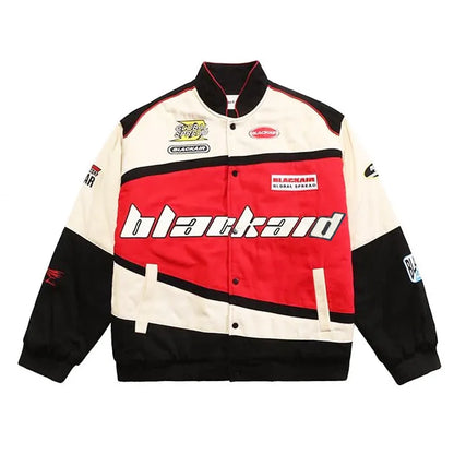 Unisex American retro hip-hop Y2K loose street racing clothing jacket (18 Options)