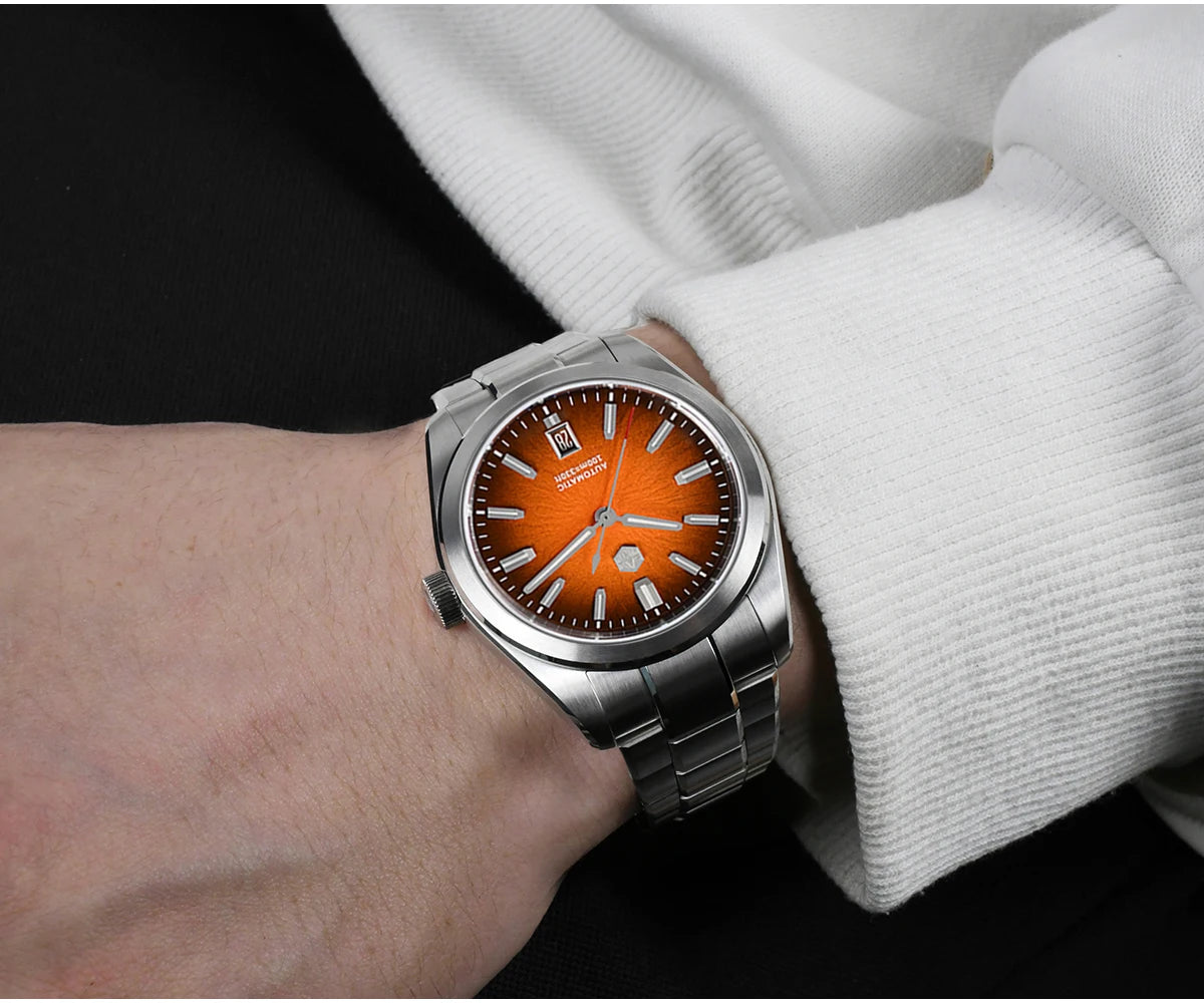 San Martin 39mm SN0144 "JianZhan" Gada Watch Miyota 9015 Original Design Chinese Style Dress Men Automatic Mechanical Watches