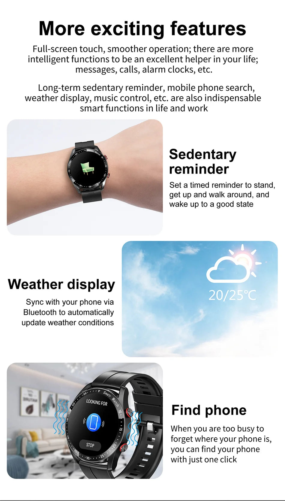 ECG+PPG Bluetooth Call Smart Watch for Men: Laser Health Monitoring, Blood Pressure, Fitness, Sports Watch, Waterproof Smartwatch with Box.