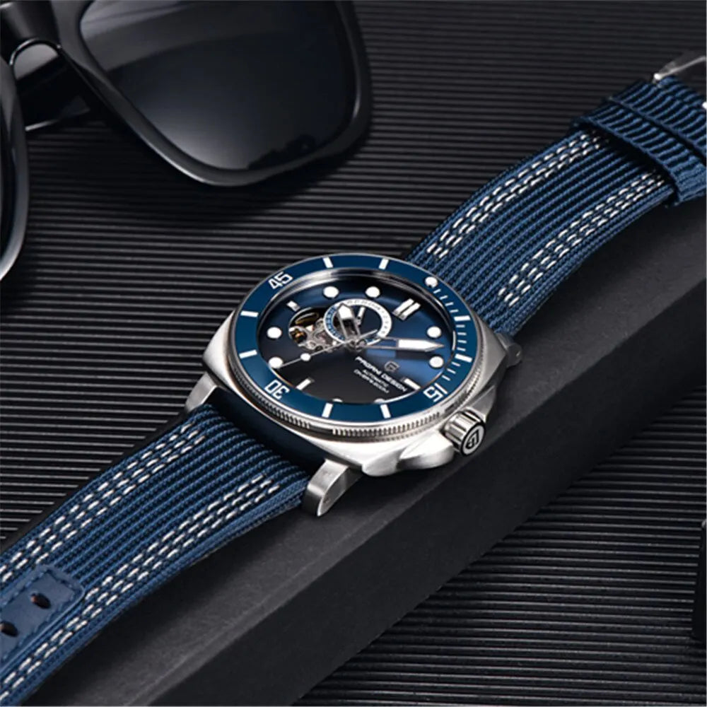 PAGANI DESIGN Brand Sports Men Mechanical Watch Fashion Sapphire 200M Waterproof Automatic Timecode Relogio Masculino 2024 New