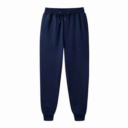 Men's Casual Fleece Sweatpants: Unisex Loose Fit Sports Pants for Autumn Winter Jogging - 11 Colors