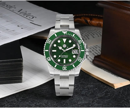 San Martin New 40mm Water Ghost Diver Watch Men Luxury Business NH35 Automatic Mechanical Watch Sapphire Waterproof 200m SN0017