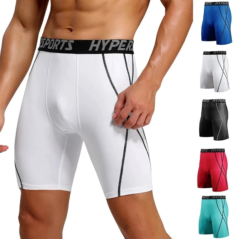 Men's Compression Shorts: Summer Sportswear Training Tights for Gym Fitness - Available in 6 Colors