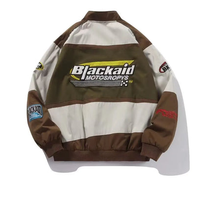 Unisex American retro hip-hop Y2K loose street racing clothing jacket (18 Options)