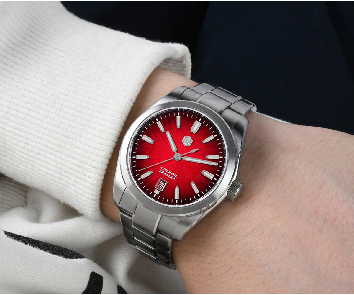 San Martin 39mm SN0144 "JianZhan" Gada Watch Miyota 9015 Original Design Chinese Style Dress Men Automatic Mechanical Watches