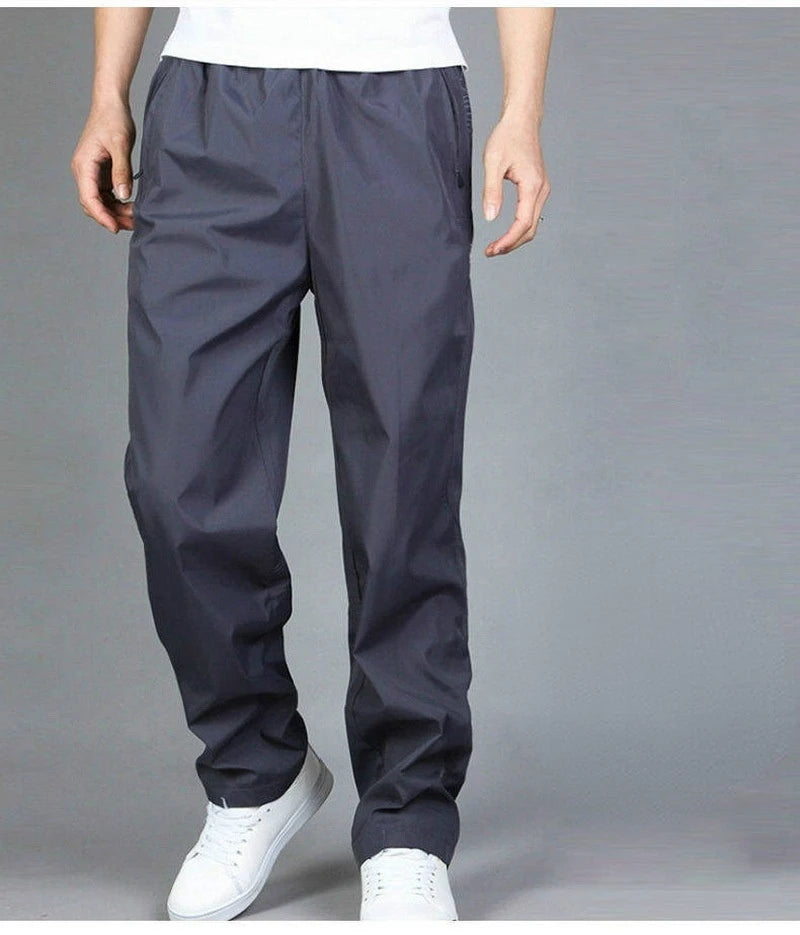 Men's Quick-Dry Breathable Sweatpants: Spring Sports Trousers with Elastic Waist, Straight Wide Joggers, and Running Tracksuit Style - 7 Colors