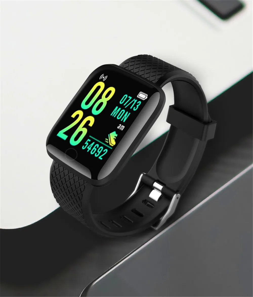 116Plus D13 Y68 Smart Watch: Sport Wristband with Heart Rate Monitor, Running Fitness Tracker, Message Alerts, Smartwatch for Men & Women