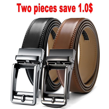 Mens Automatic Genuine Leather Leisure Fashion Ratchet Belt.- Collection 2 (10 Styles)