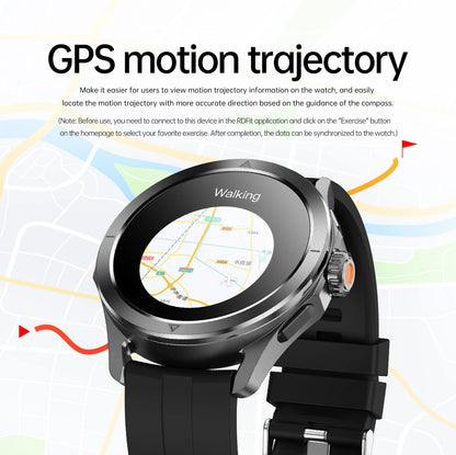 For Xiaomi S4 Ultra Outdoor Sports Smart Watch Men AMOLED Screen NFC GPS Compass Heart rate Waterproof Bluetooth Call SmartWatch