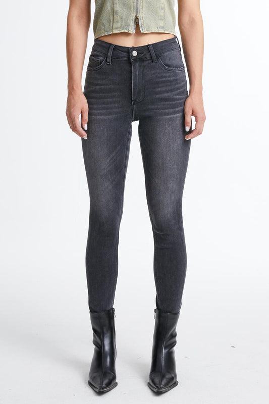 Bayeas High Quality Black HIGH RISE SKINNY JEANS - BYS2026