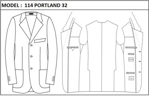 CLASSIC - SINGLE BREASTED, 3 BUTTONS,NOTCH  LAPEL JACKET-114_PORTLAND_32