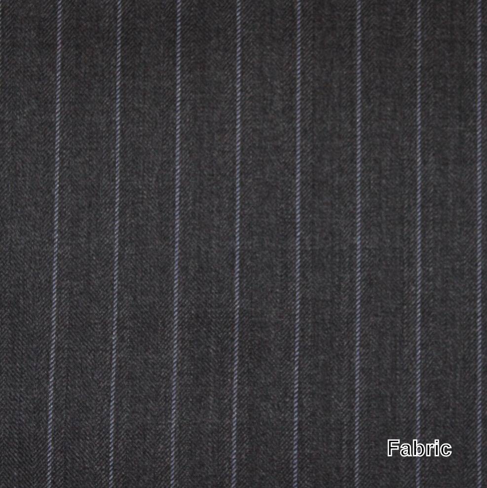 Grey Chalk Stripes Made To Measure Jacket - VBC0011_MTM_SJ