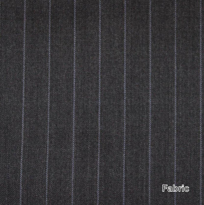 Grey Chalk Stripes Made To Measure Vest - VBC0011_MTM_SV
