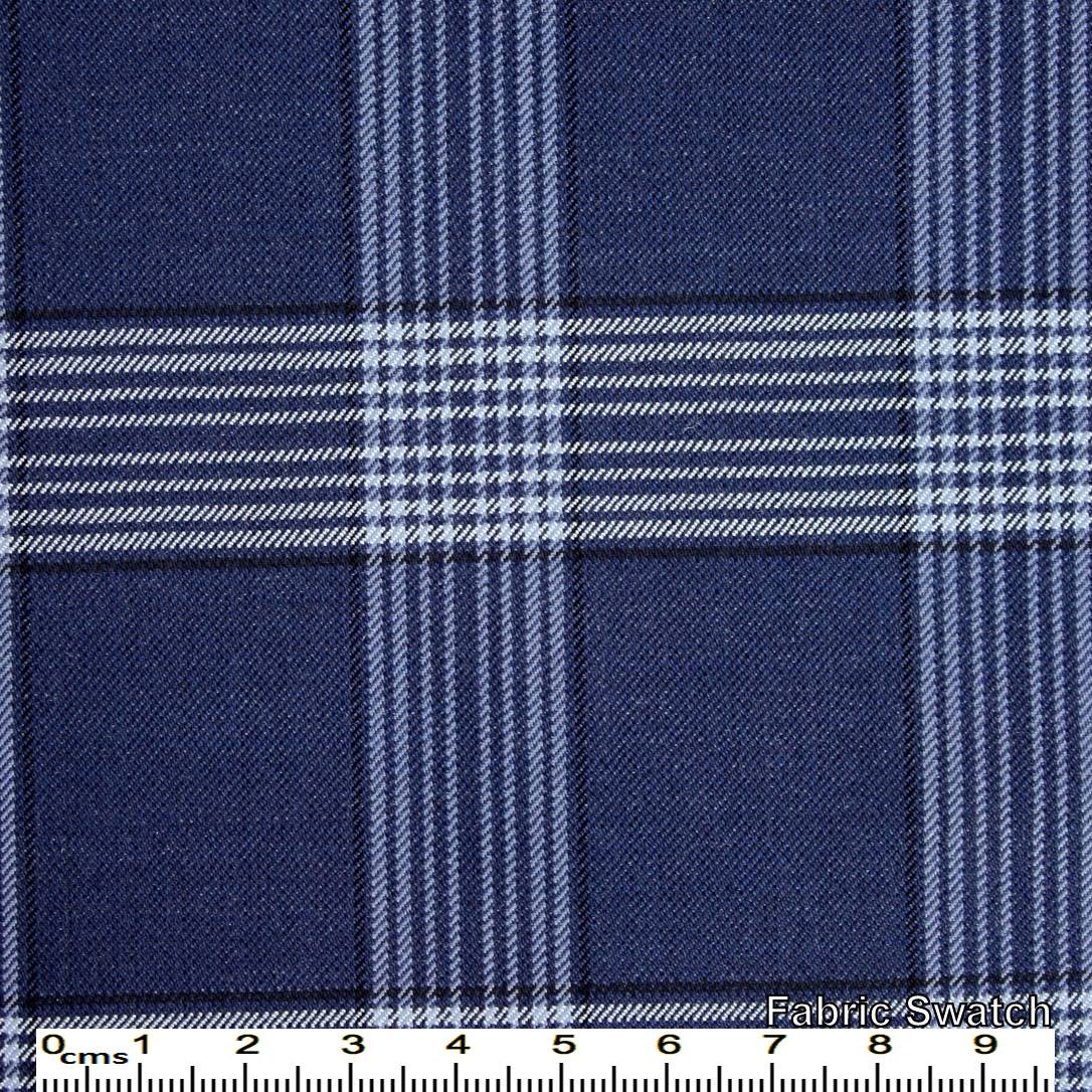 Lucky Point Blue Glenchecks Made To Measure Pant - VBC0022_MTM_SP