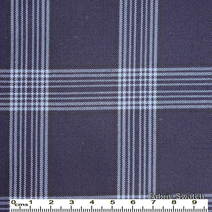 Blue Zodiac Glenchecks Made To Measure Vest - VBC0023_MTM_SV