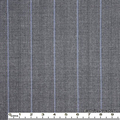 Bright Grey Stripes  Made To Measure Jacket - VBC0031_MTM_SJ