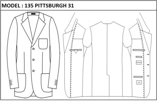 CLASSIC - SINGLE BREASTED, 3 BUTTONS,NOTCH  LAPEL JACKET-135_PITTSBURGH_31