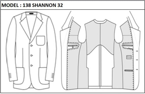 CLASSIC - SINGLE BREASTED, 3 BUTTONS,NOTCH  LAPEL JACKET-138_SHANNON_32