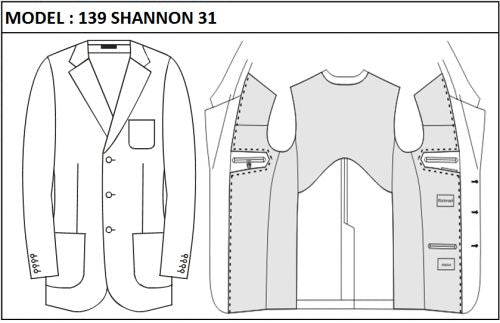 CLASSIC - SINGLE BREASTED, 3 BUTTONS,NOTCH  LAPEL JACKET-139_SHANNON_31