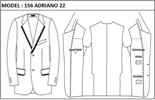 CLASSIC - SINGLE BREASTED, 2 BUTTONS,NOTCH  LAPEL JACKET-156_ADRIANO_22