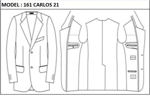 CLASSIC - SINGLE BREASTED, 2 BUTTONS,NOTCH  LAPEL JACKET-161_CARLOS_21