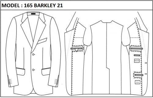 CLASSIC - SINGLE BREASTED, 2 BUTTONS,NOTCH  LAPEL JACKET-165_BARKLEY_21