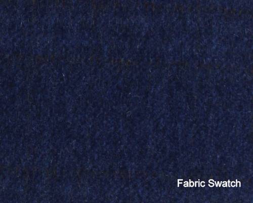 100% Cashmere Madison Blue Plaid Made To Measure Vest  - CER0005_MTM_SV