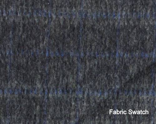 100% Cashmere Vulcan Grey Windowpane Made To Measure Vest  - CER0006_MTM_SV