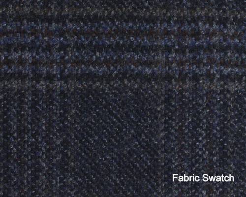 OXYGEN Black Russian Grey Plaid Made To Measure Vest  - CER0023_MTM_SV