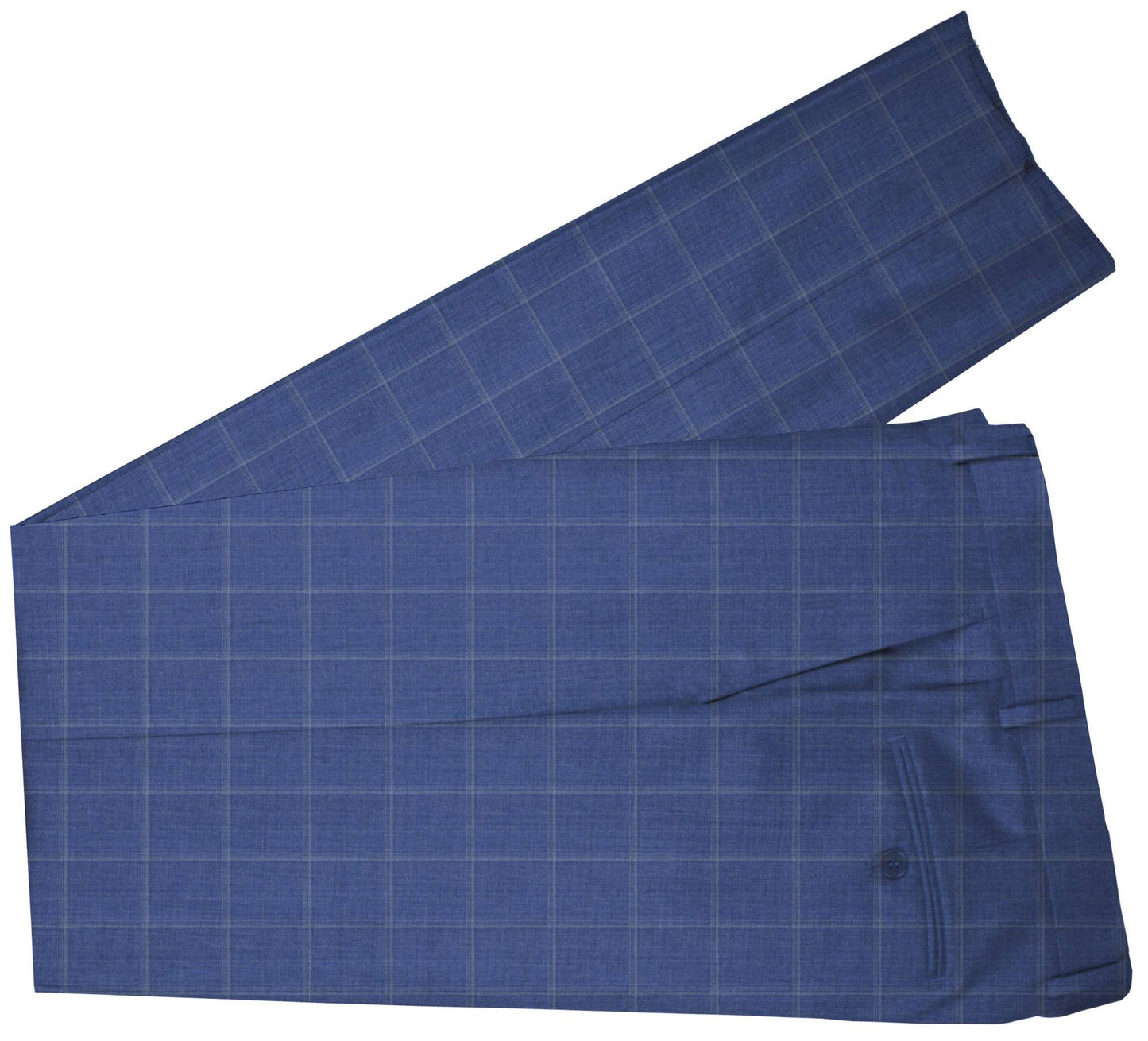 Governor Bay Blue Windowpane Made To Measure Pant - VBC0053_MTM_SP