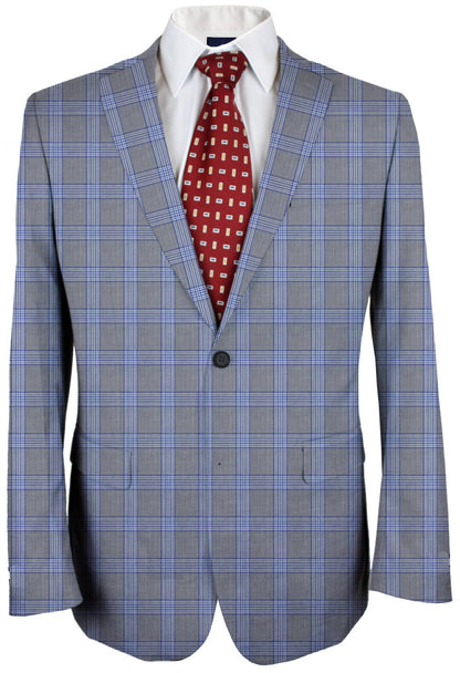 Blue Zodiac Glenchecks Made To Measure Jacket - VBC0056_MTM_SJ