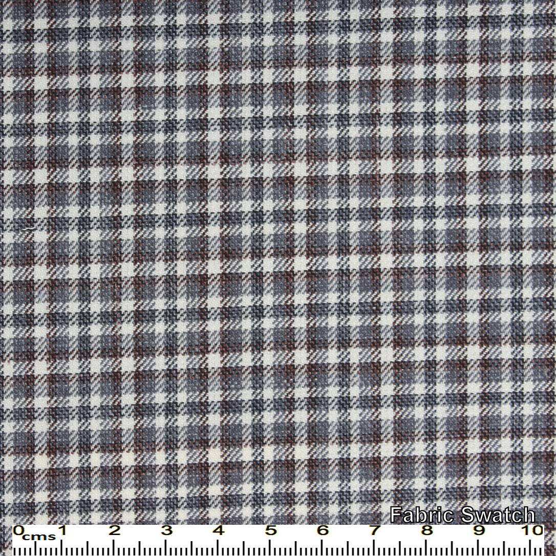 Shuttle Grey Checks Made To Measure Vest - VBC0057_MTM_SV