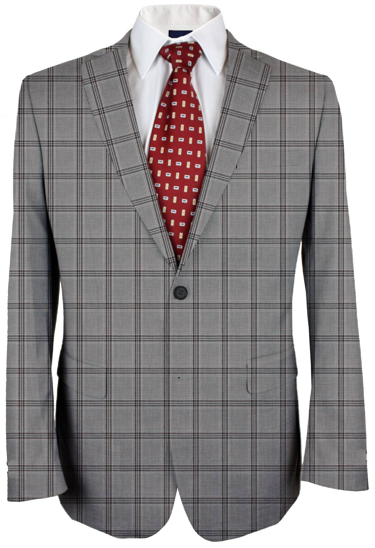 Havana Brown Plaid Made To Measure Jacket - VBC0059_MTM_SJ