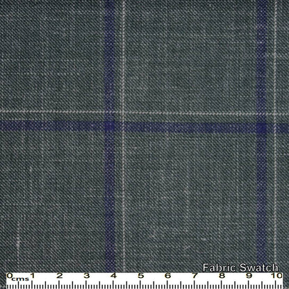 Dark Slate Windowpane Made To Measure Vest - VBC0061_MTM_SV