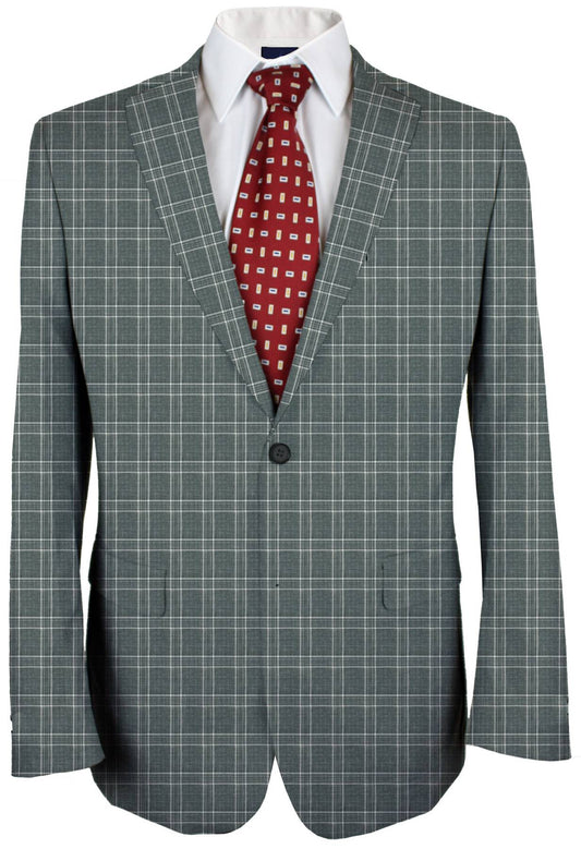 Nevada Grey Plaid Made To Measure Jacket - VBC0062_MTM_SJ