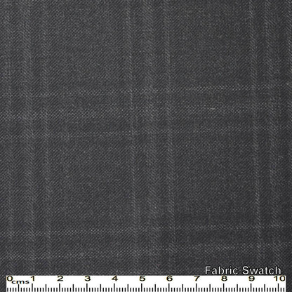 Tuna Grey Plaid Made To Measure Vest - VBC0076_MTM_SV