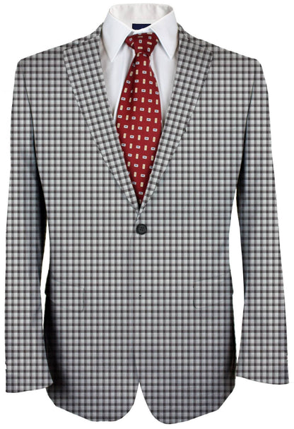 Mystic Grey Check Made To Measure Jacket - VBC0528_MTM_SJ