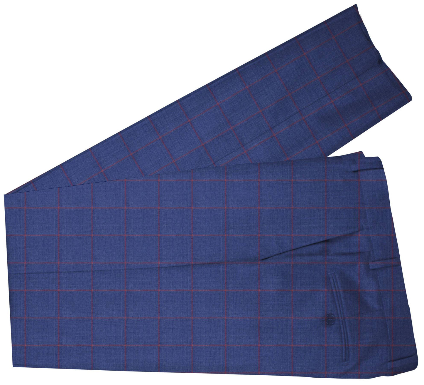 Governor Bay Blue Windowpane Made To Measure Pant - VBC0081_MTM_SP