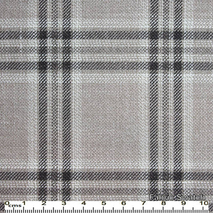 Nobel Grey Plaid Made To Measure Vest - VBC0083_MTM_SV