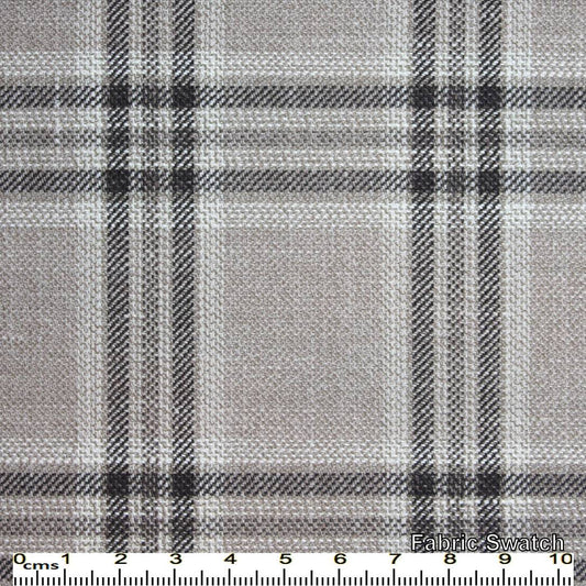 Nobel Grey Plaid Made To Measure Vest - VBC0083_MTM_SV