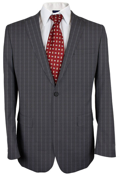 Payne's Grey Stripes Made To Measure Jacket - VBC0086_MTM_SJ