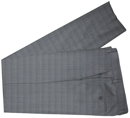 Grey Suit Plaid Made To Measure Pant - VBC0097_MTM_SP