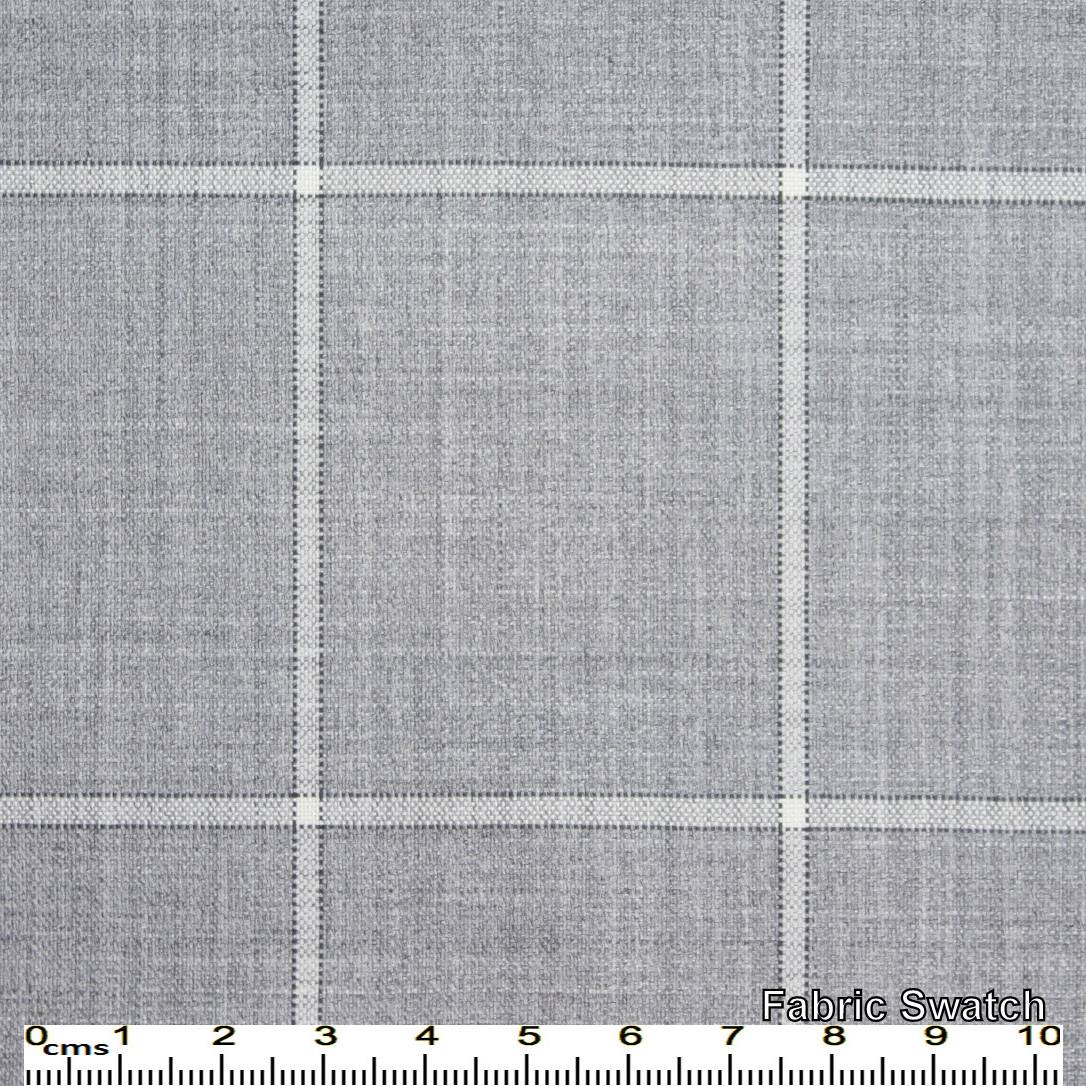 Grey Chateau Windowpane Made To Measure Vest - VBC0099_MTM_SV